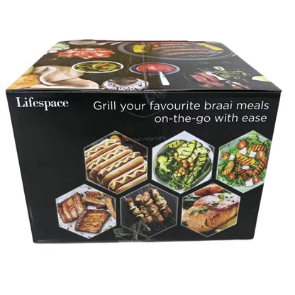 Lifespace Parrilla Portátil Ligera De Carbón Con Tapa De Cúpula Gratis Y Bolsa De Transporte